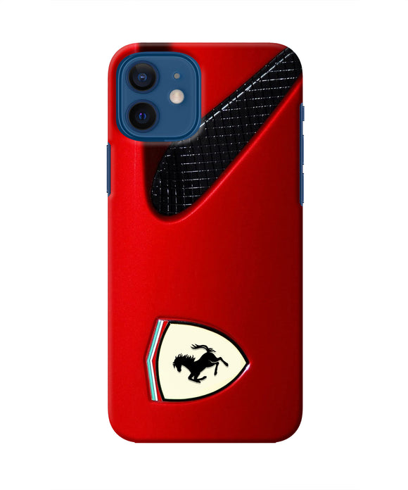 Ferrari Hood Iphone 12 Real 4D Back Cover