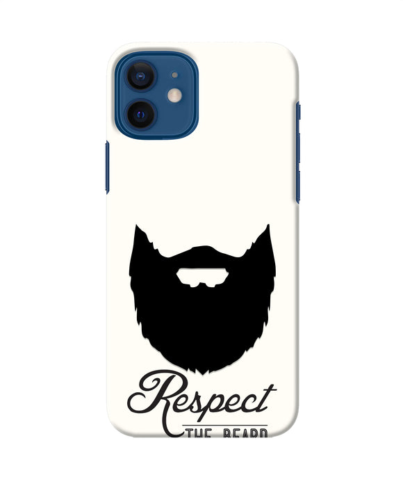 Respect the Beard Iphone 12 Real 4D Back Cover