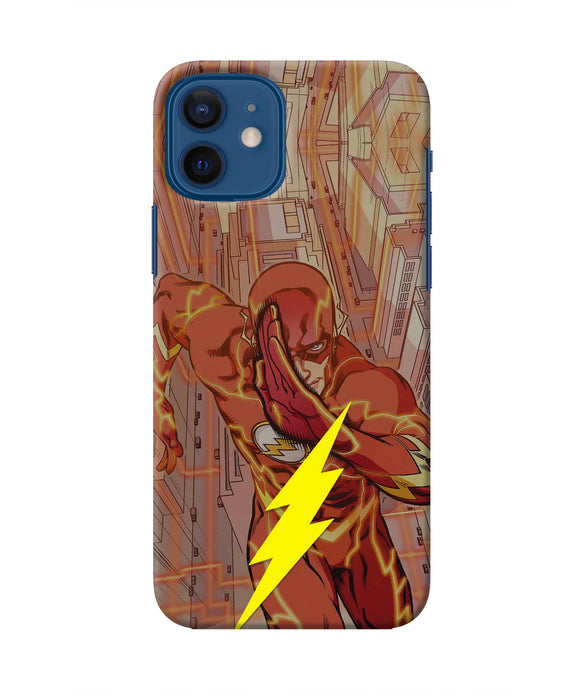 Flash Running Iphone 12 Real 4D Back Cover