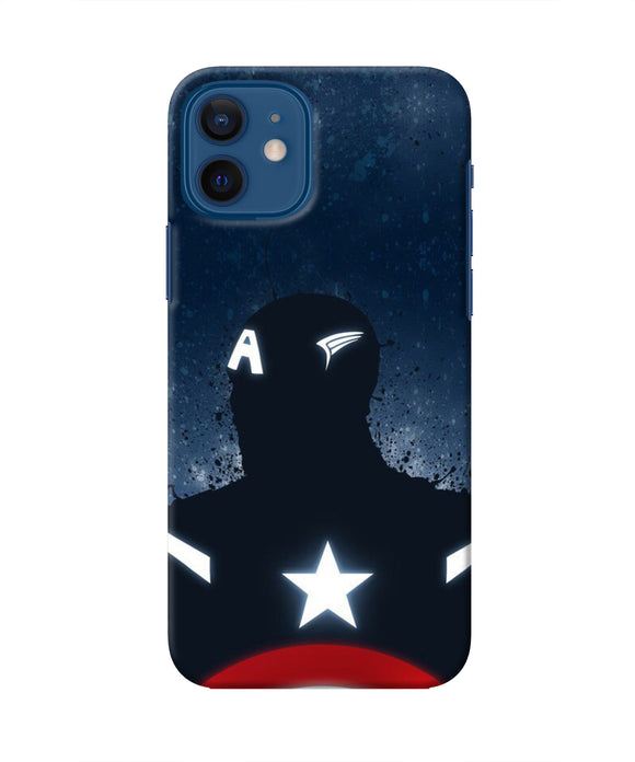 Captain america Shield Iphone 12 Real 4D Back Cover