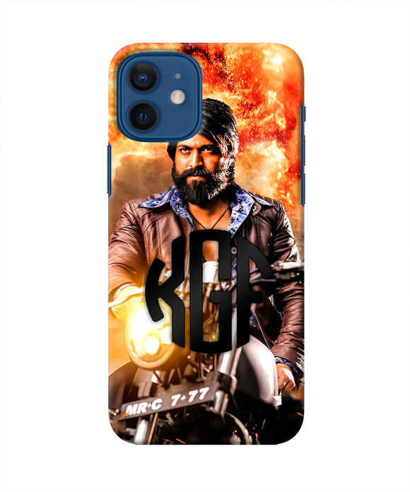 Rocky Bhai on Bike iPhone 12 Real 4D Back Cover