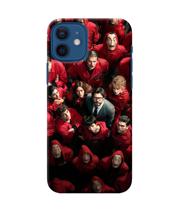 Money Heist Professor with Hostages iPhone 12 Back Cover