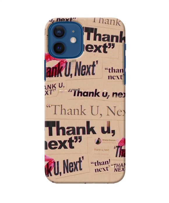 Thank You Next Iphone 12 Back Cover