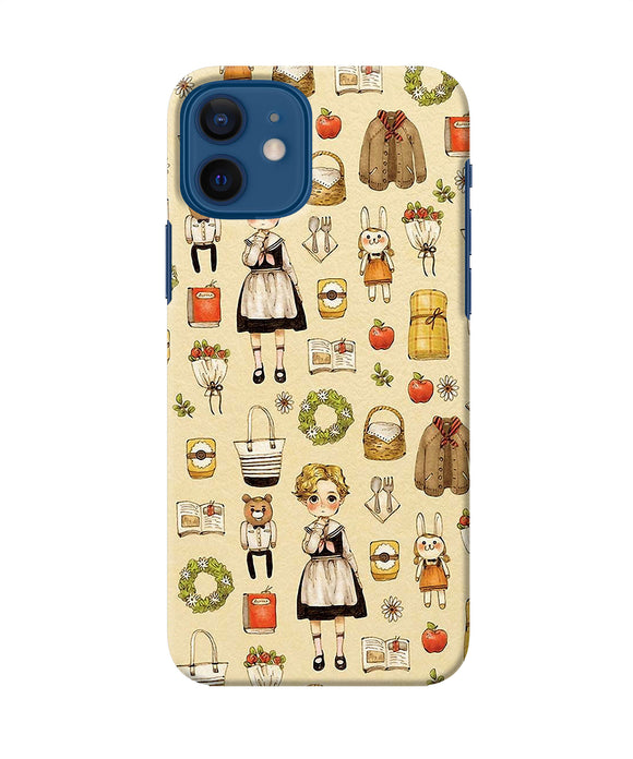 Canvas Girl Print Iphone 12 Back Cover