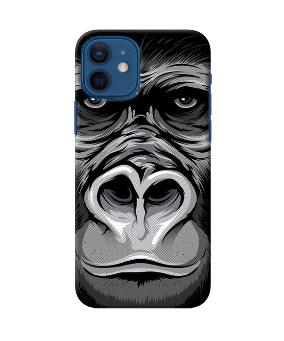 Black Chimpanzee Iphone 12 Back Cover