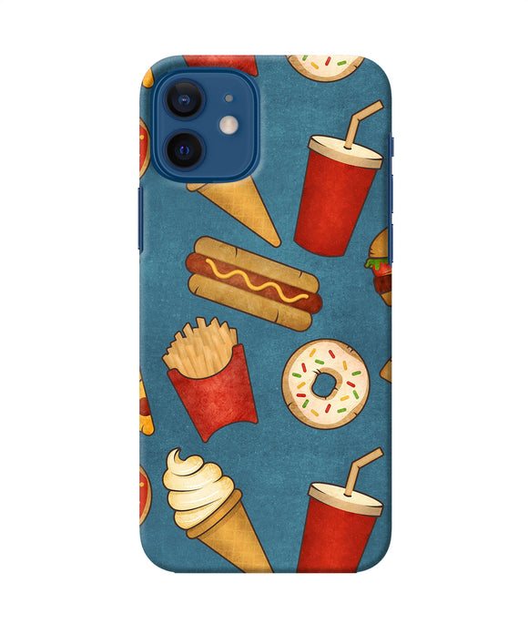 Abstract Food Print Iphone 12 Back Cover