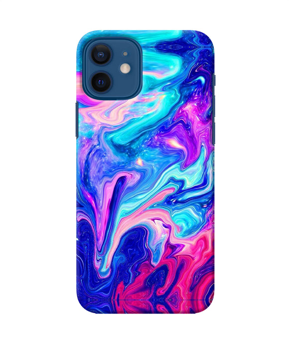 Abstract Colorful Water Iphone 12 Back Cover
