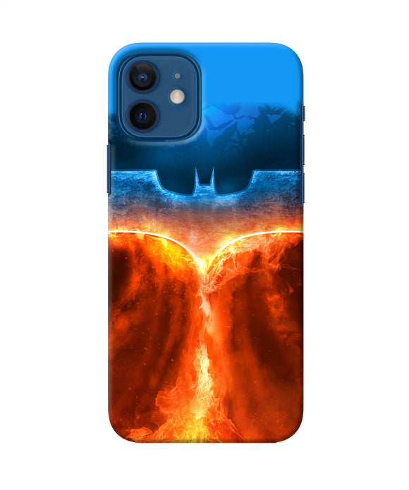 Burning Batman Logo Iphone 12 Back Cover