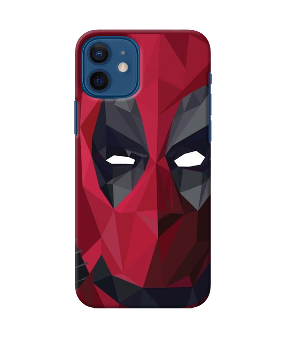 Abstract Deadpool Mask Iphone 12 Back Cover