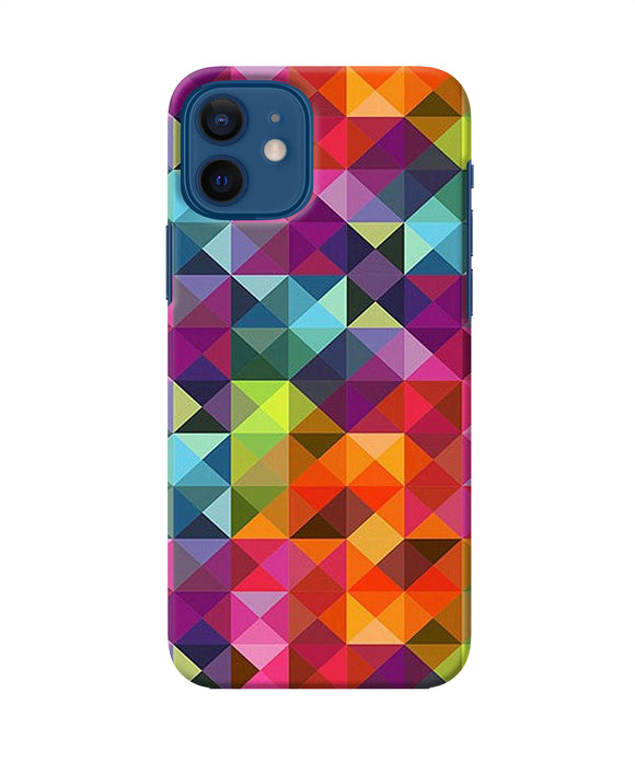 Abstract Triangle Pattern Iphone 12 Back Cover