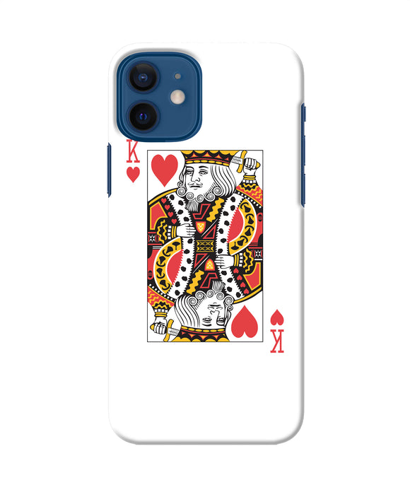 Heart King Card Iphone 12 Back Cover