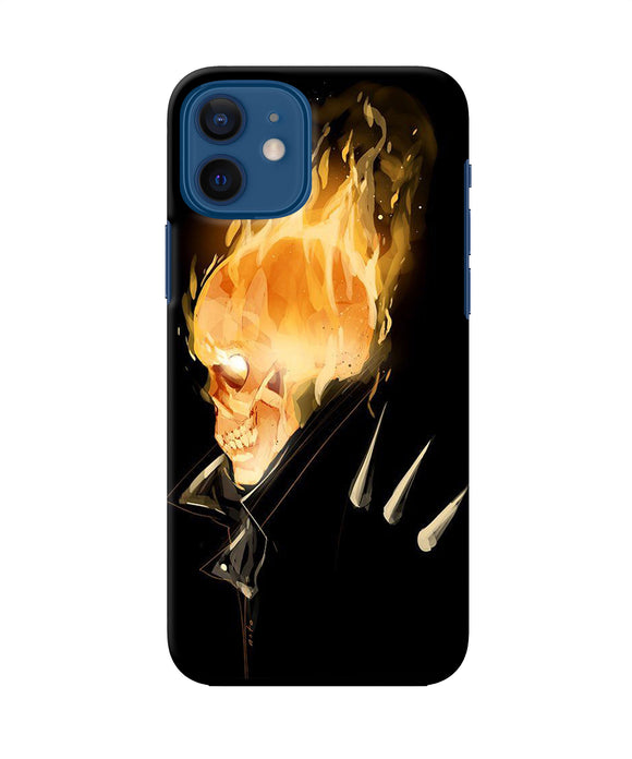 Burning Ghost Rider Iphone 12 Back Cover