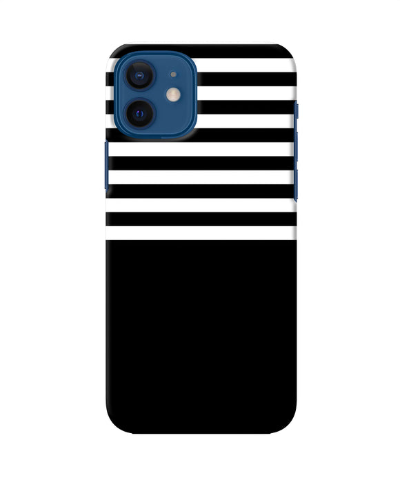 Black And White Print Iphone 12 Back Cover