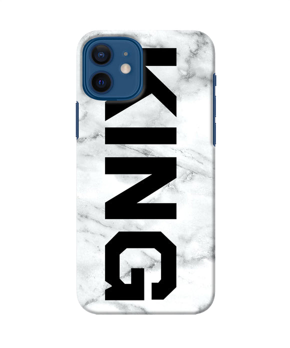 King Marble Text Iphone 12 Back Cover