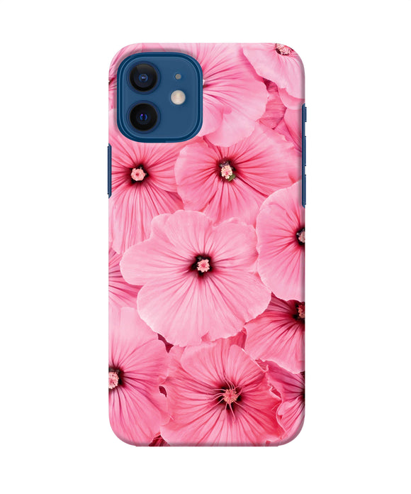 Pink Flowers Iphone 12 Back Cover