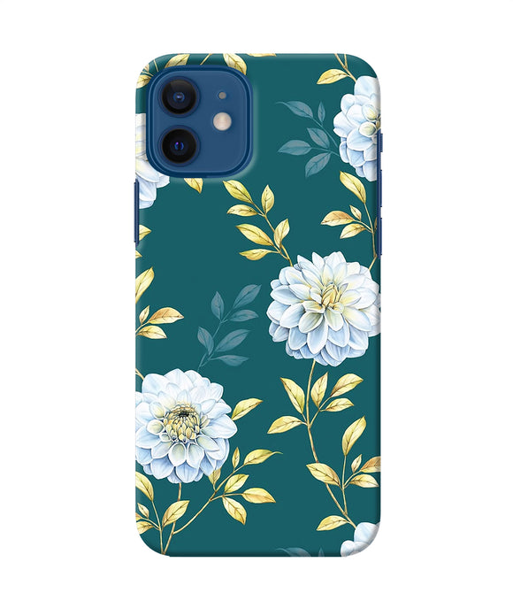 Flower Canvas Iphone 12 Back Cover