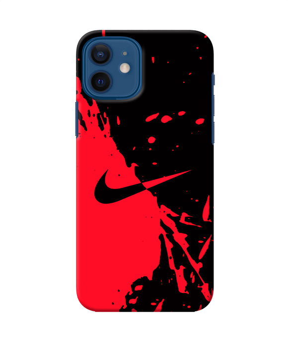 Nike Red Black Poster Iphone 12 Back Cover
