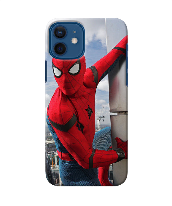 Spiderman On The Wall Iphone 12 Back Cover