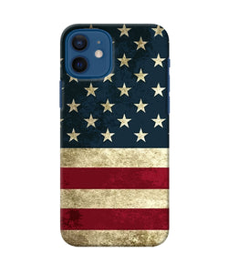 Vintage Us Flag Iphone 12 Back Cover