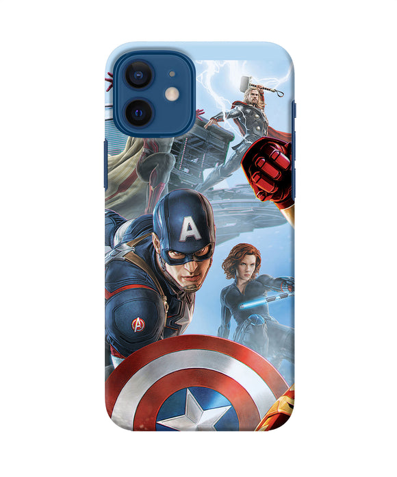 Avengers On The Sky Iphone 12 Back Cover