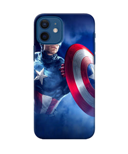 Captain America On Sky Iphone 12 Back Cover