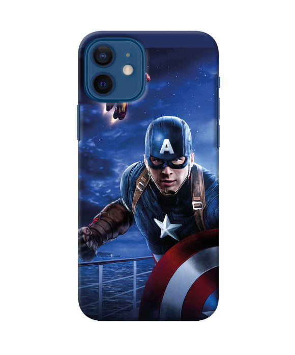 Captain With Ironman Iphone 12 Back Cover