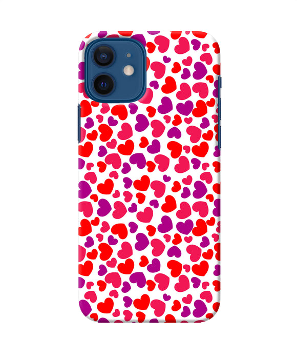 Red Heart Canvas Print Iphone 12 Back Cover