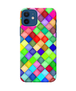 Abstract Colorful Squares Iphone 12 Back Cover