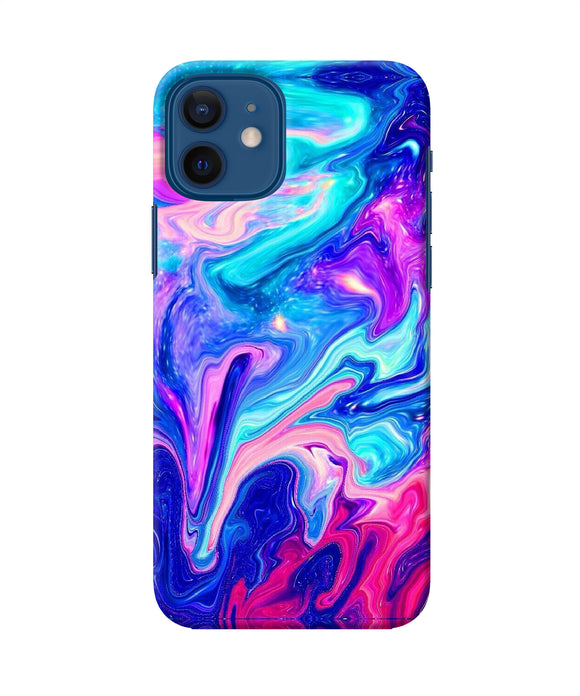 Abstract Colorful Water Iphone 12 Back Cover