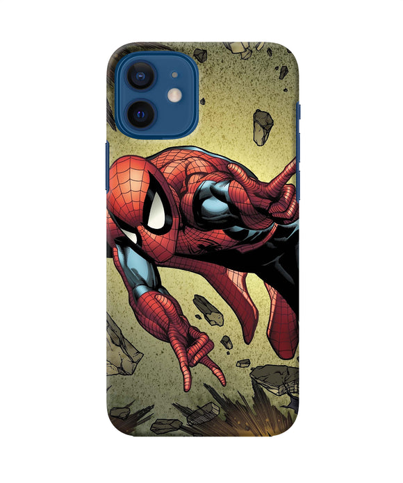 Spiderman On Sky Iphone 12 Back Cover