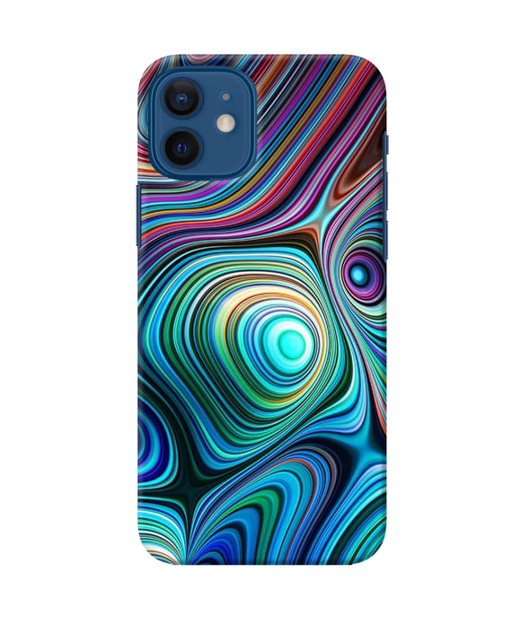 Abstract Coloful Waves Iphone 12 Back Cover