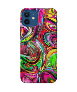 Abstract Colorful Ink Iphone 12 Back Cover