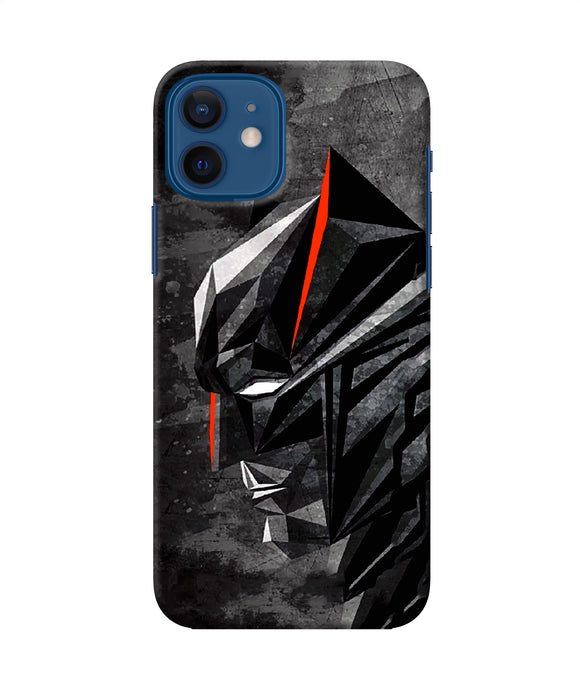 Batman Black Side Face Iphone 12 Back Cover