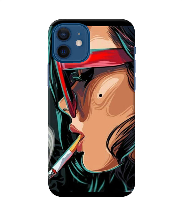 Smoking Girl Iphone 12 Back Cover