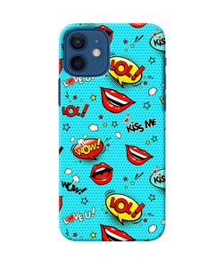 Lol Lips Print Iphone 12 Back Cover