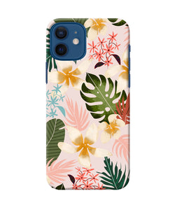 Leaf Print Iphone 12 Back Cover