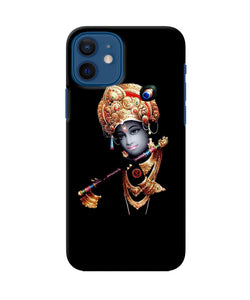 Lord Krishna With Fluet Iphone 12 Back Cover