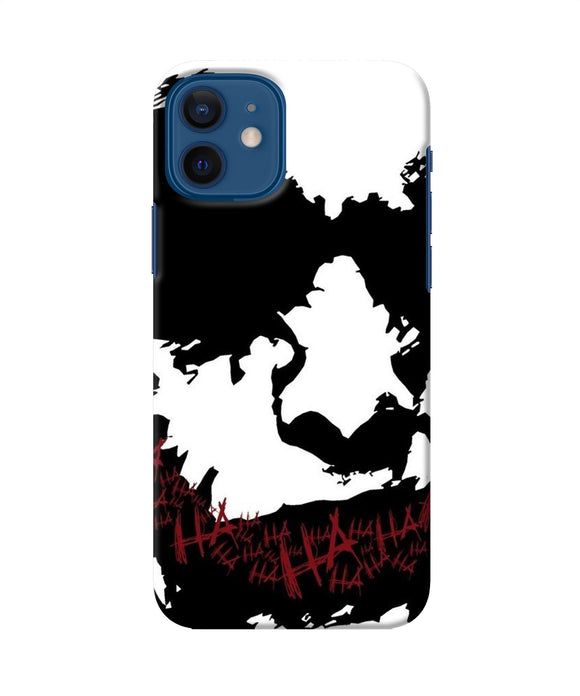 Black And White Joker Rugh Sketch Iphone 12 Back Cover