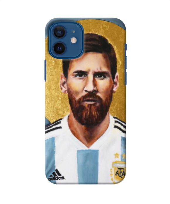 Messi Face Iphone 12 Back Cover