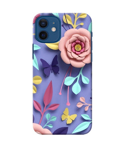 Flower Canvas Iphone 12 Back Cover