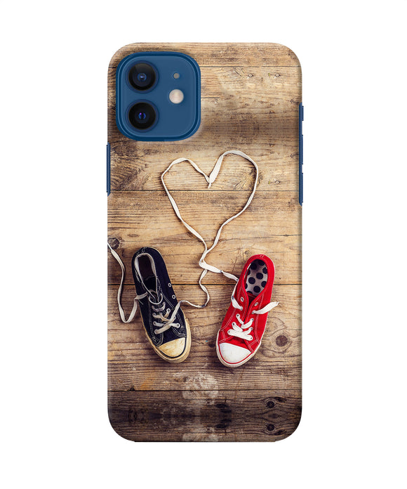 Shoelace Heart Iphone 12 Back Cover