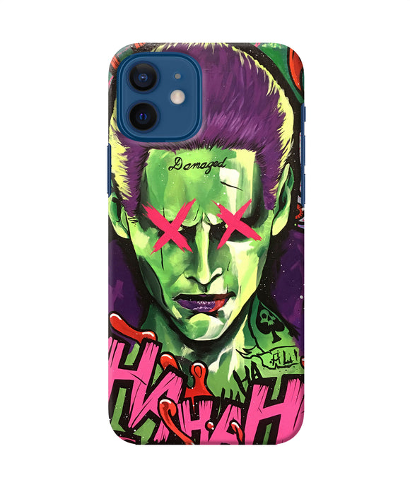 Damaged Joker Anim Iphone 12 Back Cover