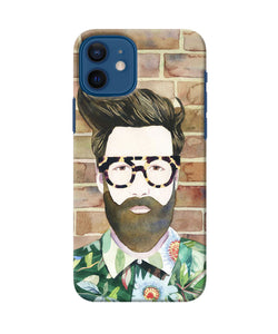 Beard Man With Glass Iphone 12 Back Cover