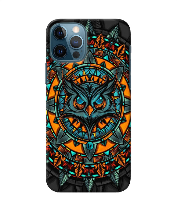 Angry Owl Art Iphone 12 Pro Back Cover