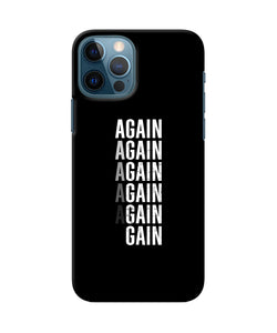 Again Again Gain iPhone 12 Pro Back Cover