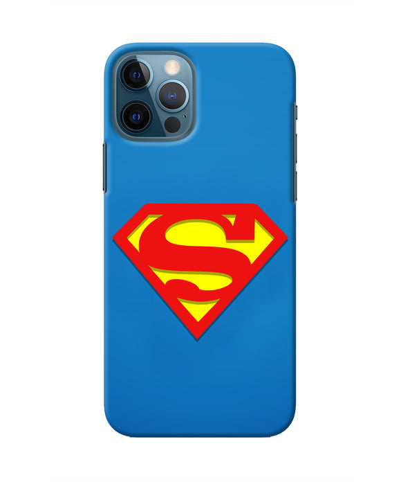 Superman Blue Iphone 12 Pro Real 4D Back Cover