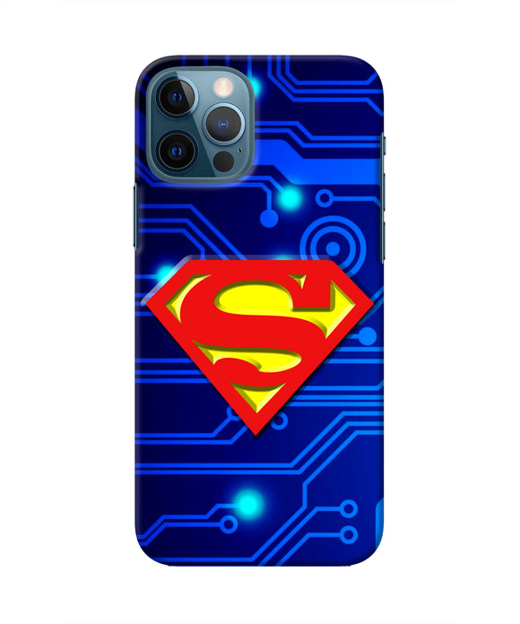 Superman Abstract Iphone 12 Pro Real 4D Back Cover