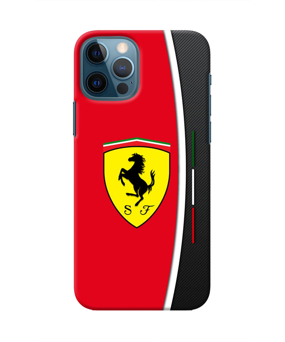 Ferrari Abstract Iphone 12 Pro Real 4D Back Cover
