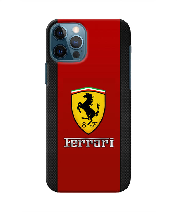 Ferrari Abstract Iphone 12 Pro Real 4D Back Cover