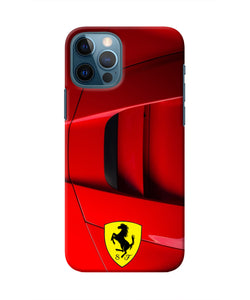 Ferrari Car Iphone 12 Pro Real 4D Back Cover